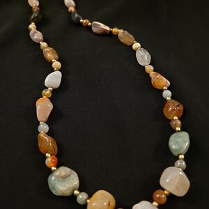 Stunning Vintage Boho-Style Stone Necklace